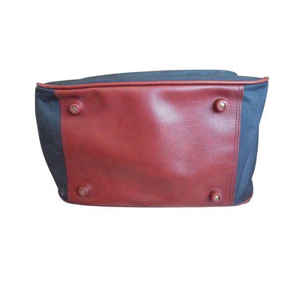 Vintage Samsonite Navy Red Crossbody Messenger Bag With Adjustable Strap Zippere - Picture 11 of 16